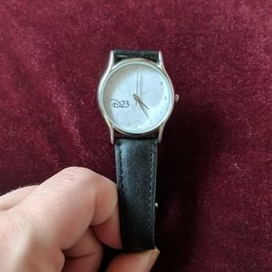 D23 Collectible Leather Mickey Watch